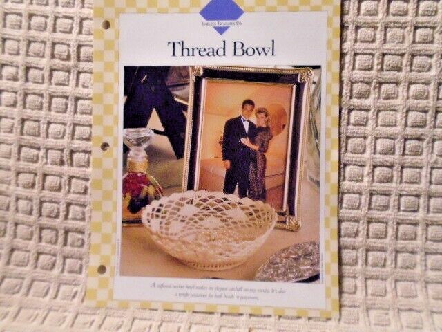 Thread Bowl an Elegant Catchall to Crochet Single Pattern Vanna White