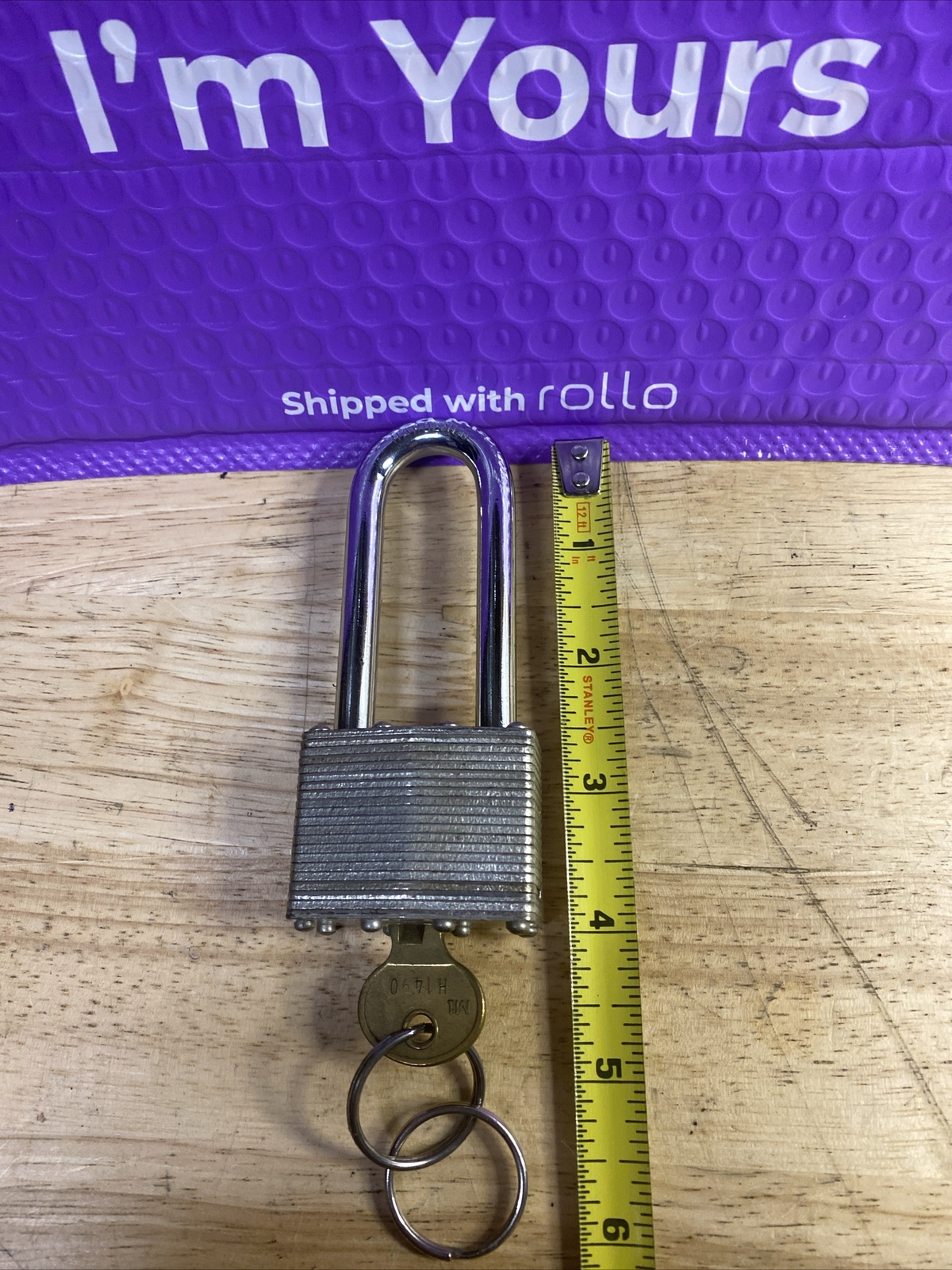 Padlock with 2-1/2”” Shackle 44mm Steel Keyed