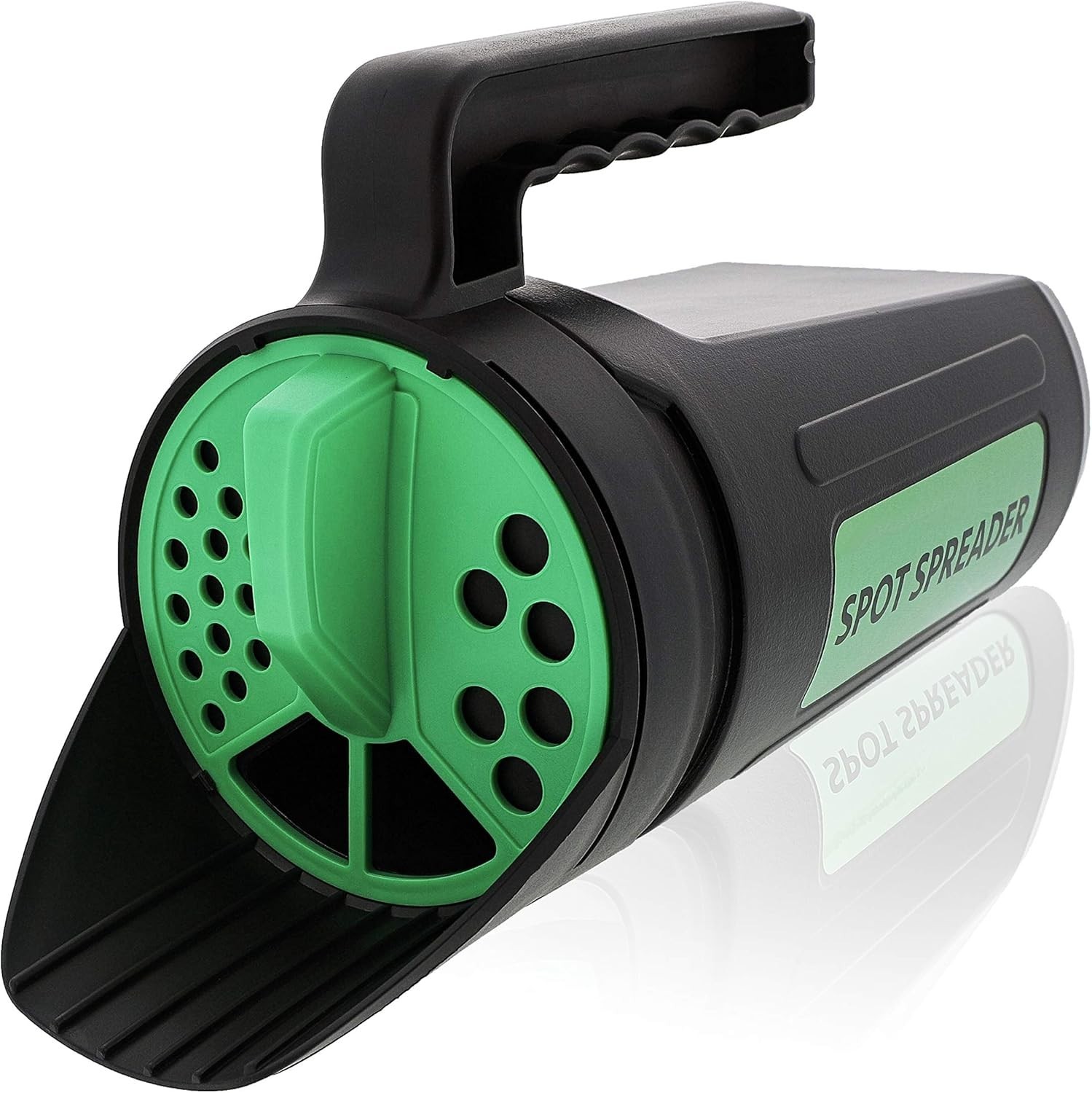 Efficient Hand Spreader Shaker for Salt & Seed - 80 Oz Capacity for Outdoor Use