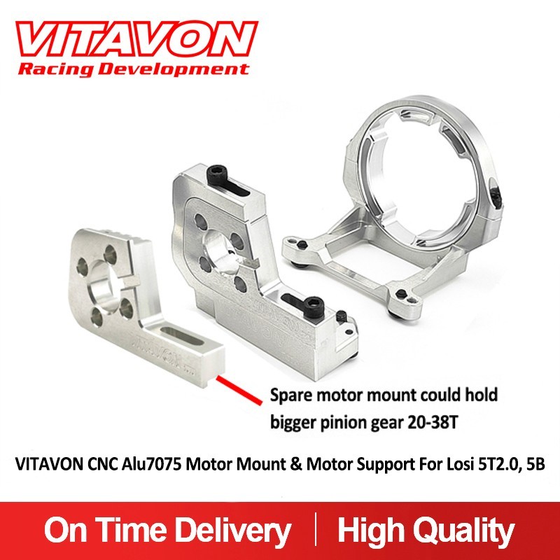 Vitavon CNC Alu7075  Motor Mount & Motor Support For Losi 5T2.0, 5B
