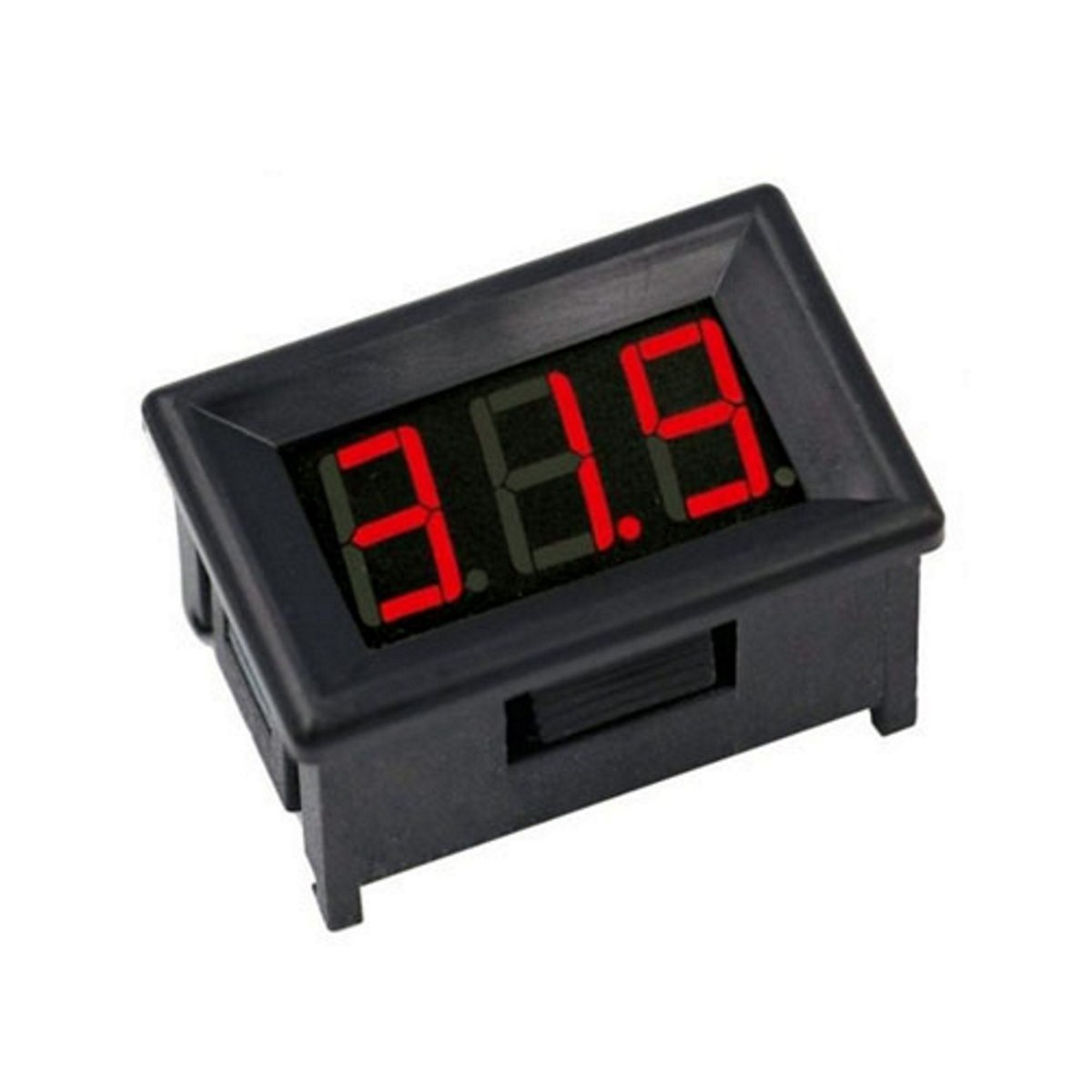 Mini Panel Voltmeter 0-100 VDC 3 Digit with Red LED Display