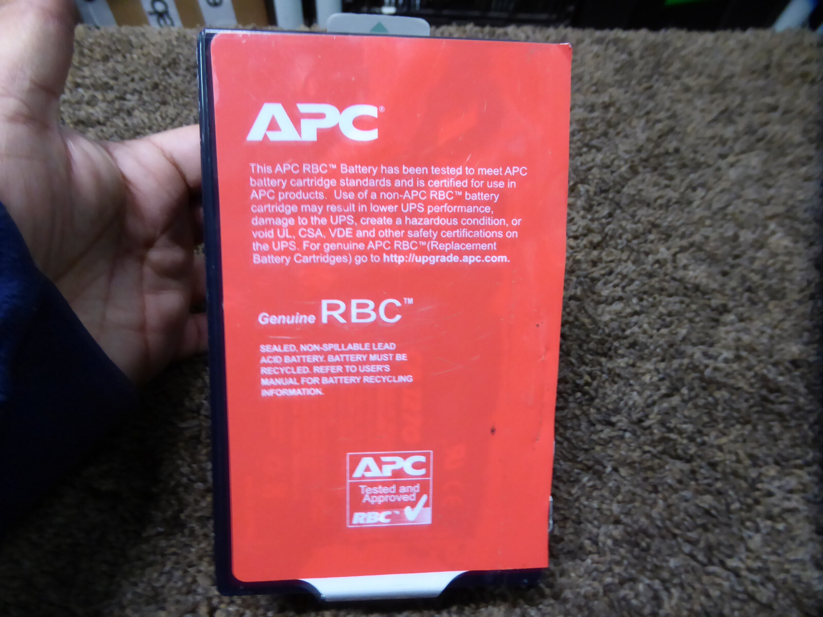 APC 0M-10120E-001 Replacement RBC124 UPS Battery 1PC