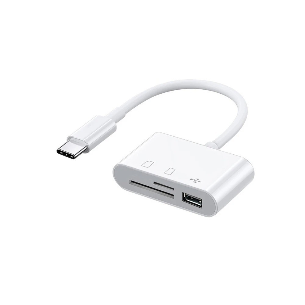 3 in 1 USB C OTG SD TF Card Reader USB Adapter