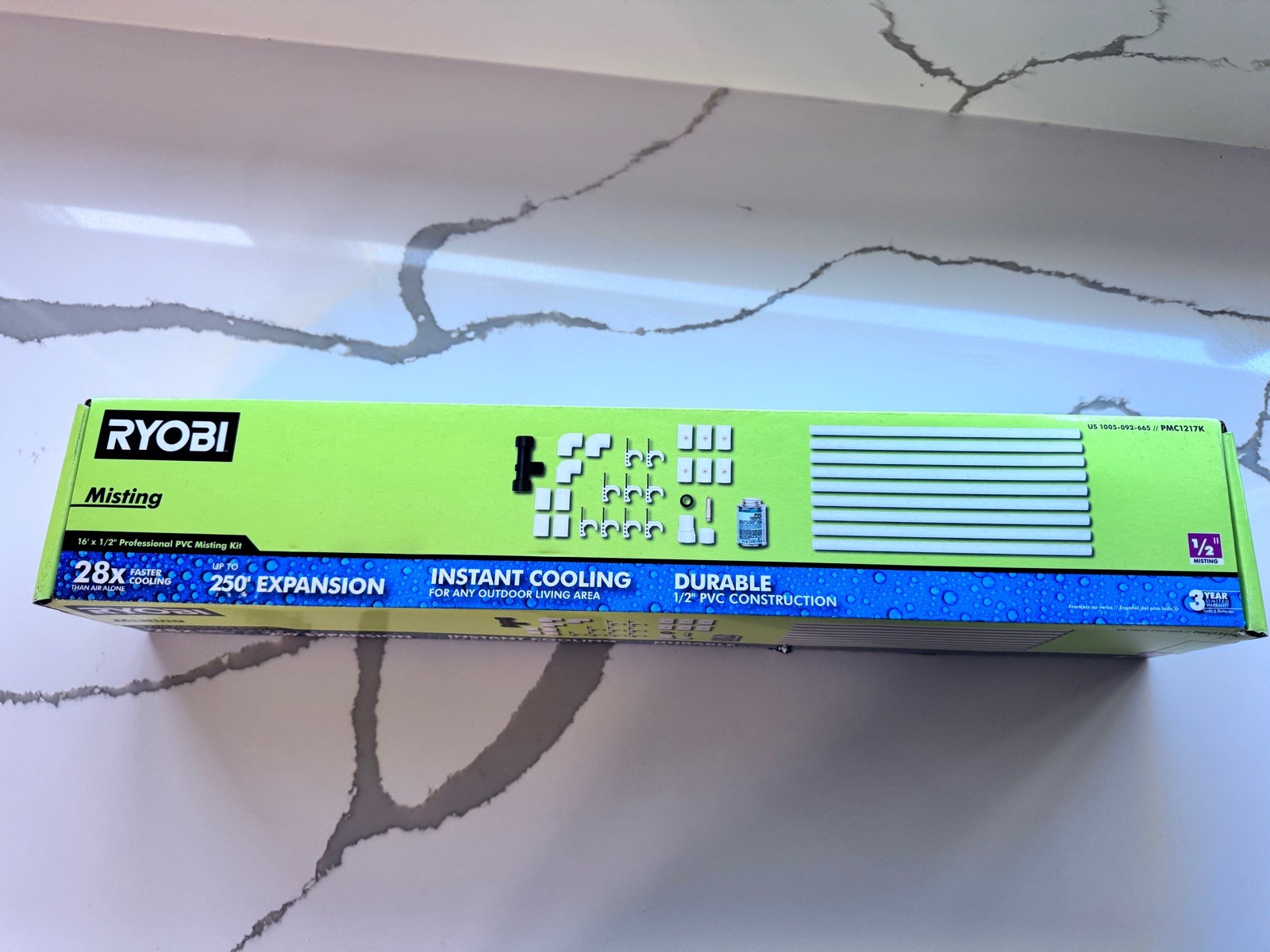 RYOBI 16 ft. x 1/2 in. Professional PVC Misting Kit PMC1217K