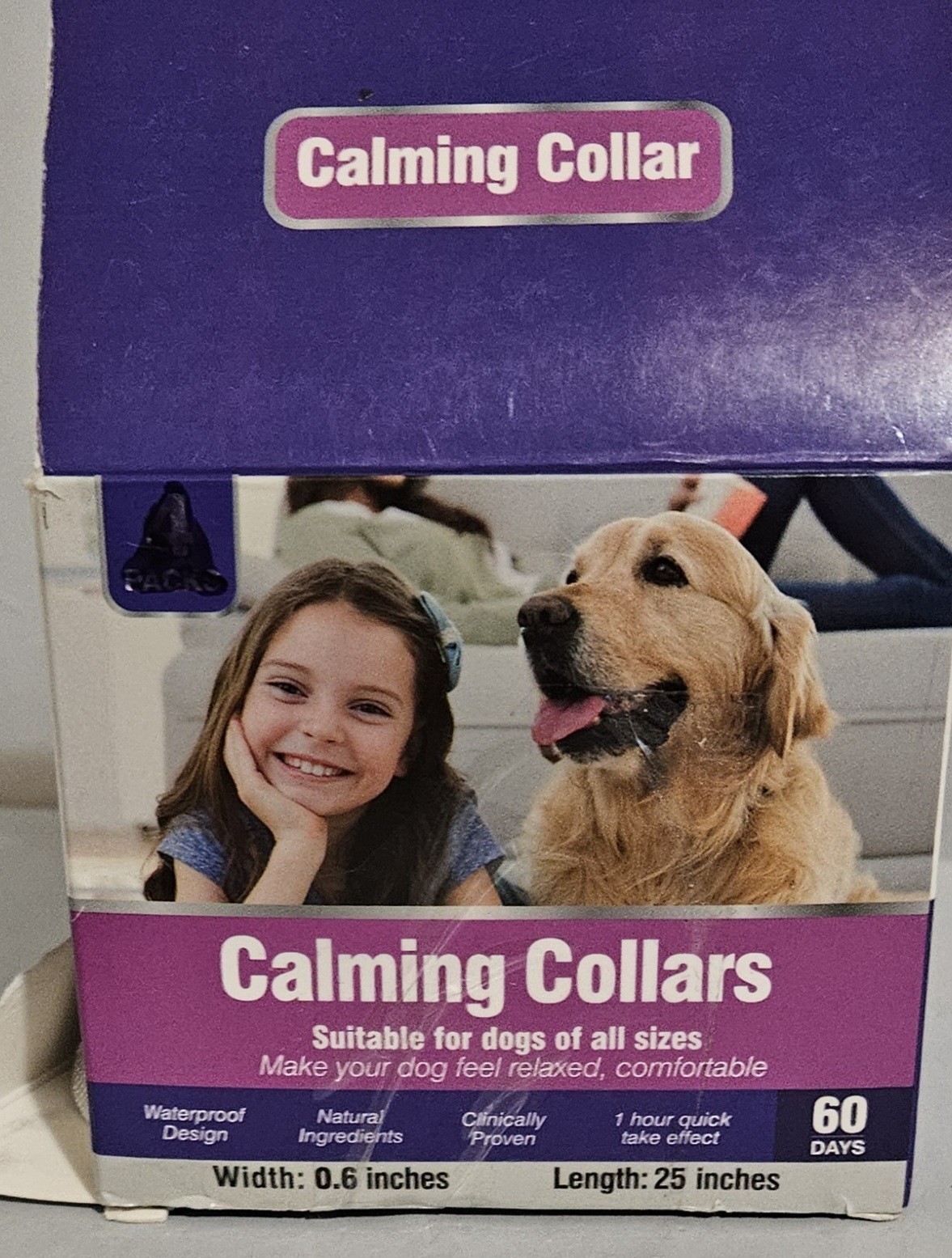 Adjustable Calming Collar for Dogs 3 Pack