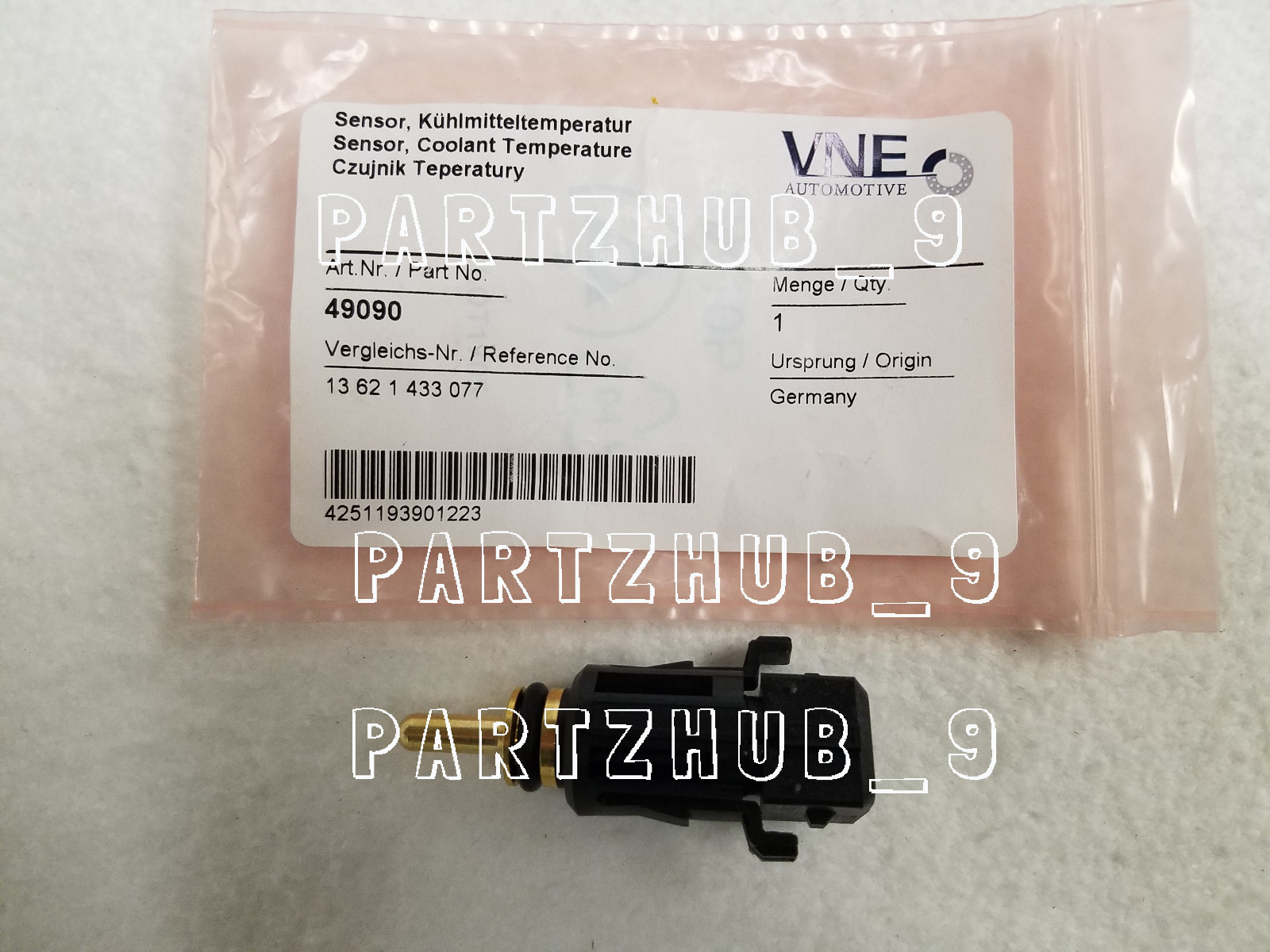 For BMW OEM Coolant Temperature Sensor with O-Ring (Auxiliary Fan Switch)