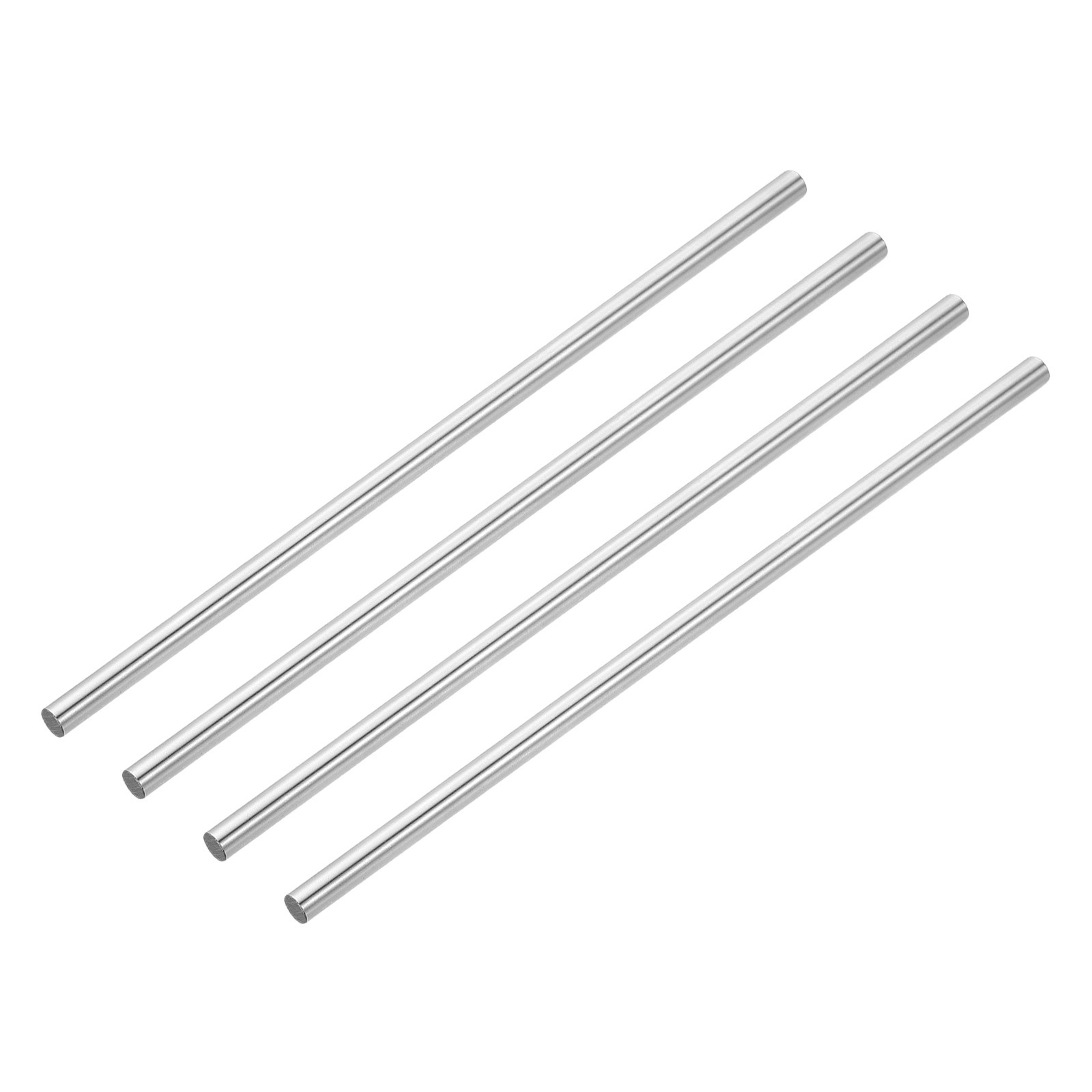 4pcs Linear Motion Rods 8mmx250mm (0.31x9.84 Inch) HRC50 Hardened Round Guide,