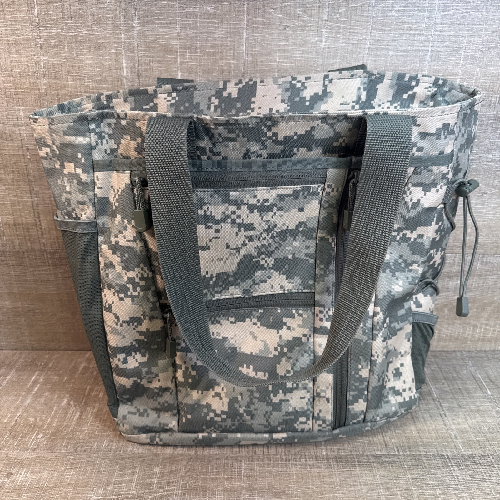 Flying Circle Deluxe Travel Tote Bag Style ACU Pattern Camouflage Large Purse