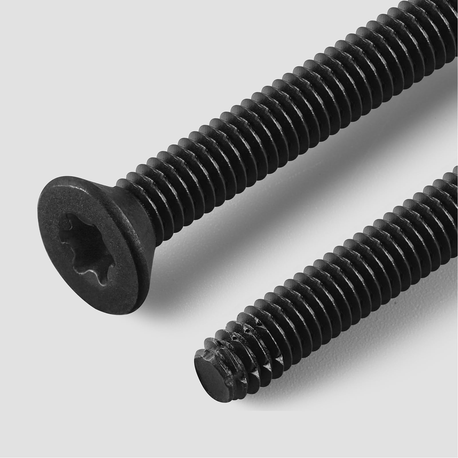 BNUOK 60PCS Trailer Deck Screws Self Tapping 2-1/2, 1/4-20 x Black