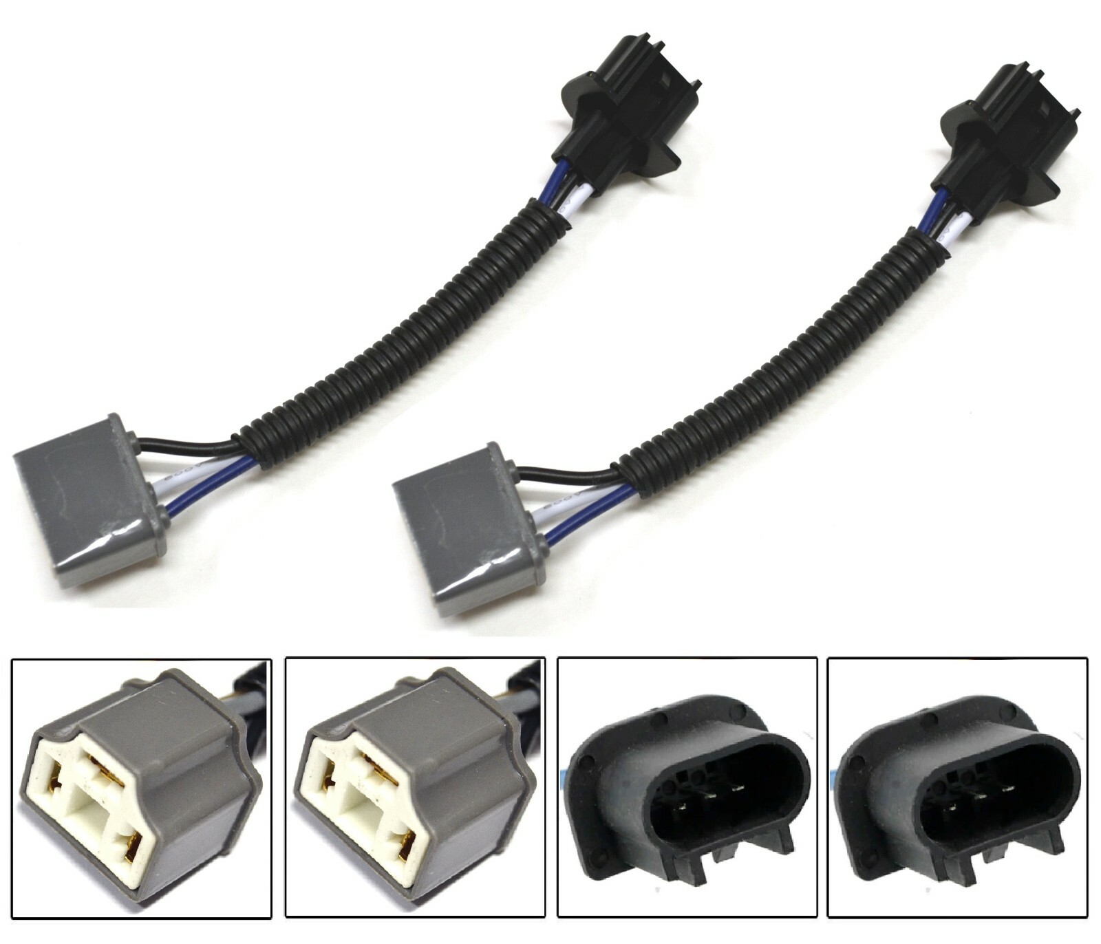 Conversion Wire 9008 H13 TO 9003 HB2 H4 Two Harness Head Light Bulb Connector OE
