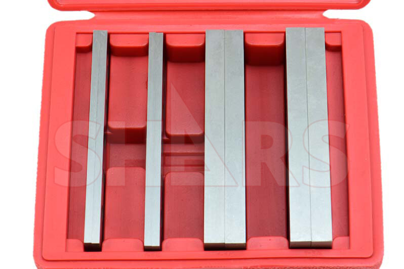 4 Pair 3/16" - 1/2" x6" 8PCS Precision Steel Parallel Set Gage Gauge #[