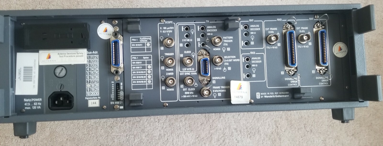 W&G PRA-1 Frame Analyzer