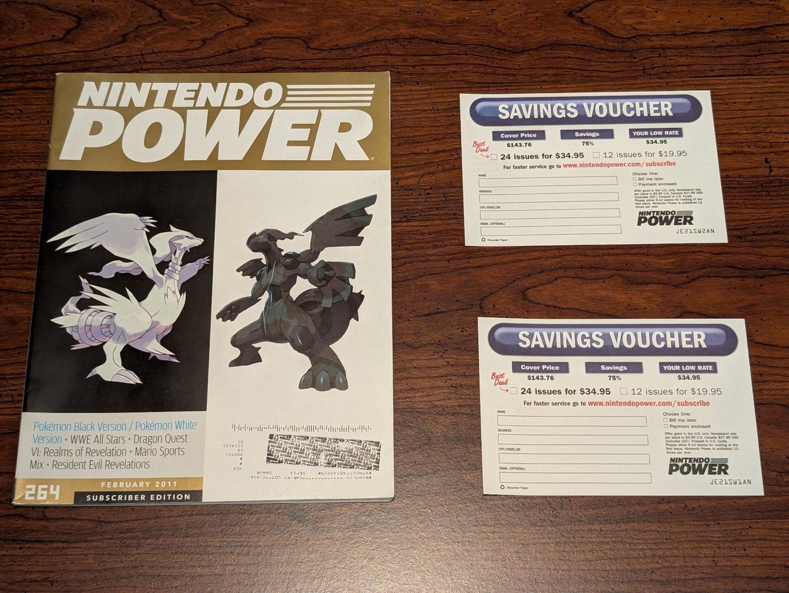 Nintendo Power Magazine Vol. #264 2011 - Pokémon Black & White