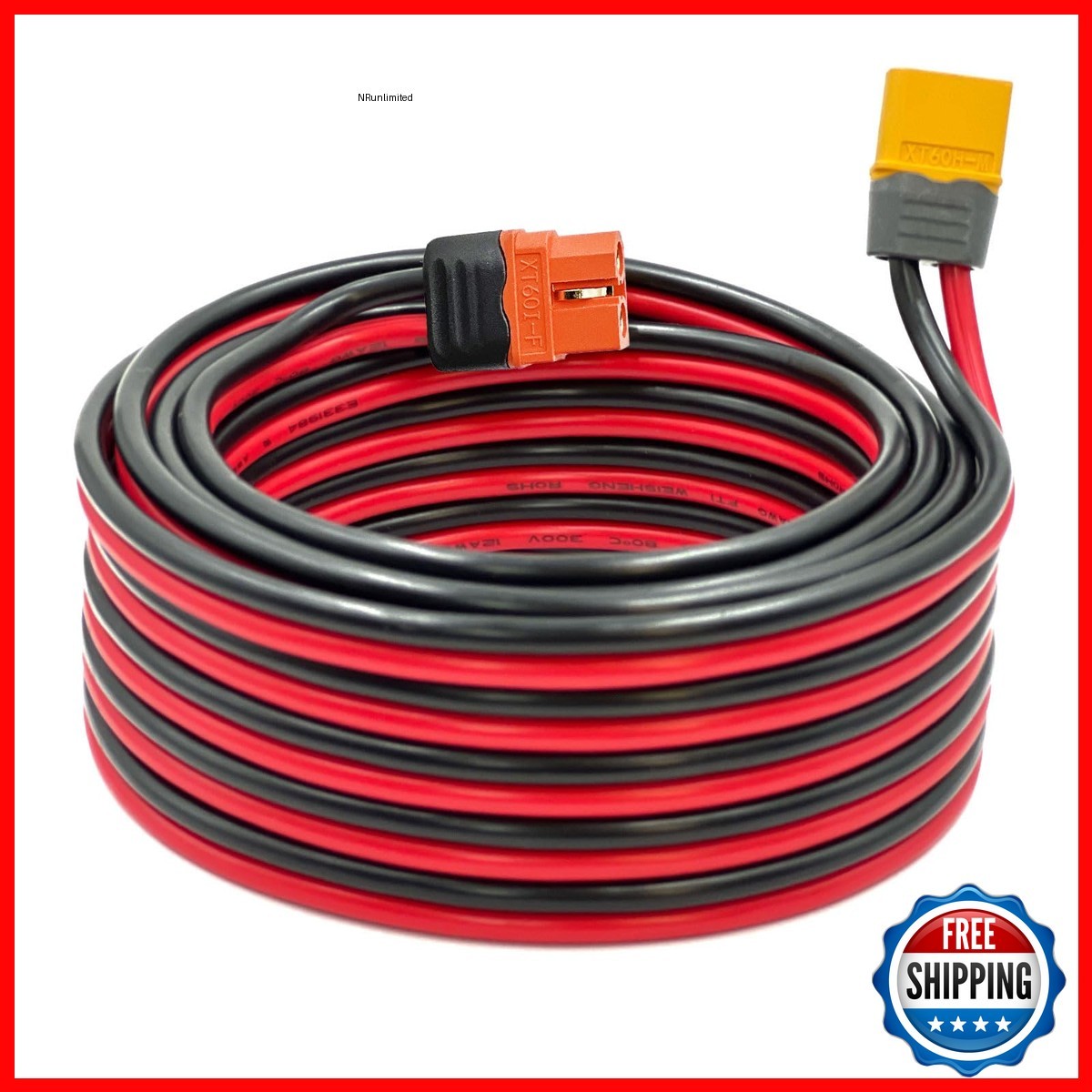 Zkeeshop Xt60 Male Female Cable - 12Awg Solar Charging Cable Extension