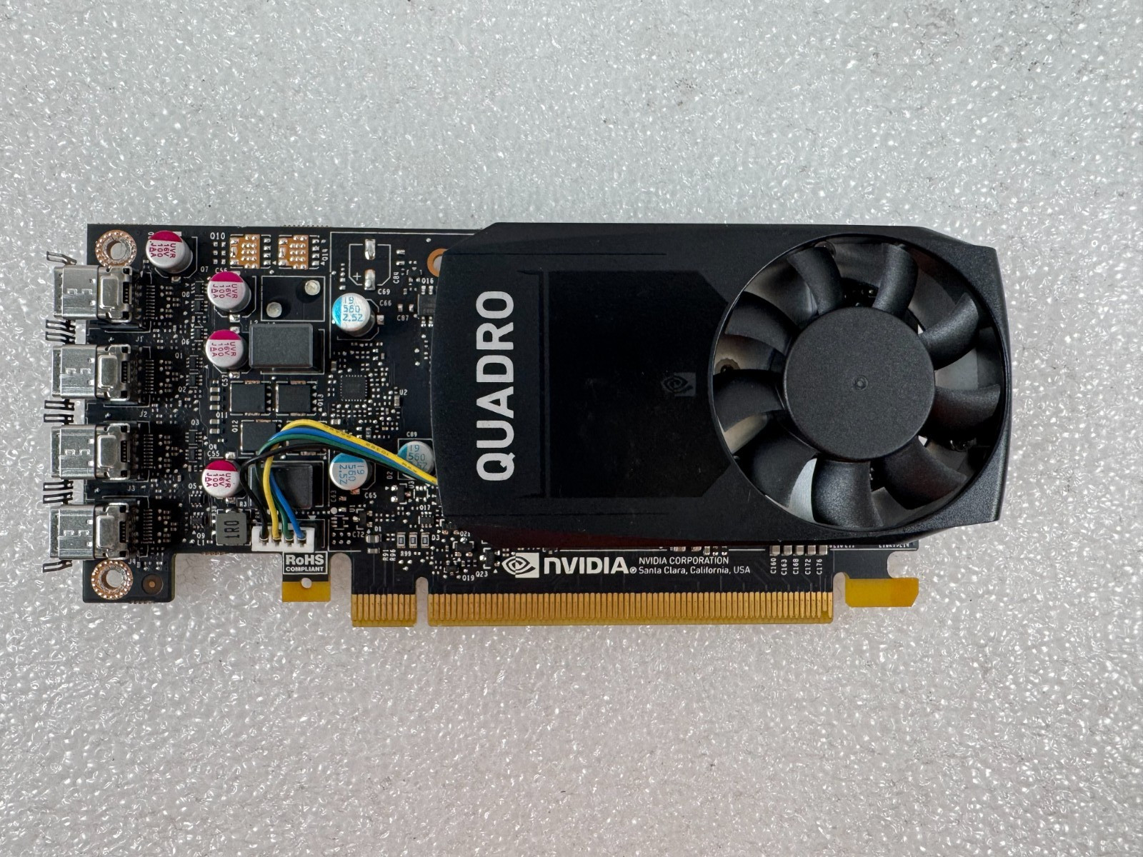 Nvidia Quadro P620 2GB 4 x Mini Display Port GDDR5 PCIe x16; *No Bracket*