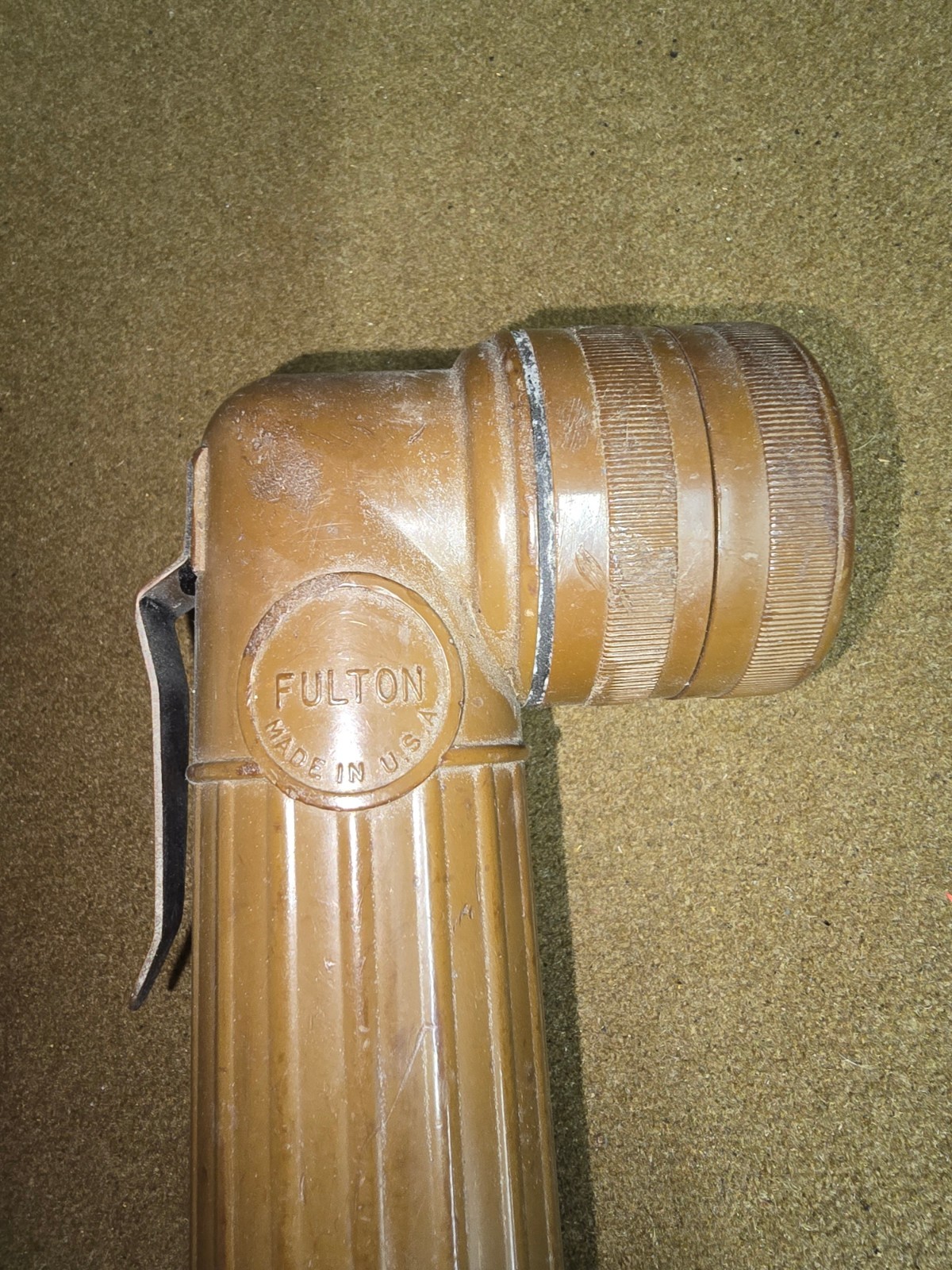 Vintage US Army Fulton Flashlight SEE DESC