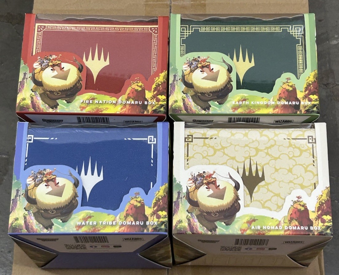 New Gatherers Tavern MTG Avatar Last Airbender Domaru Deck Box Lot Of 4 New