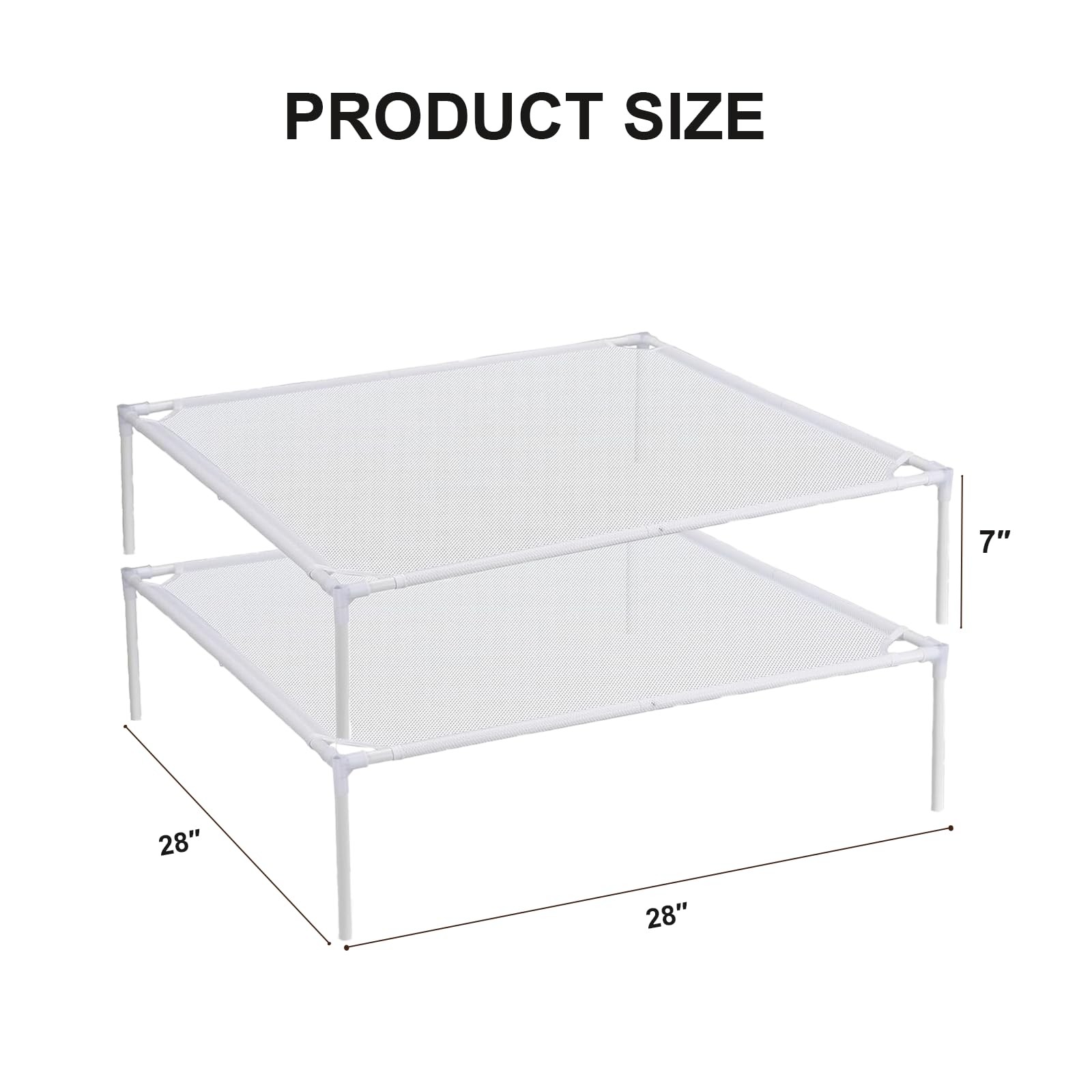 Sweater Drying Rack, 2-Layer Clothes Drying Rack Flat Mesh Stackable Laundry