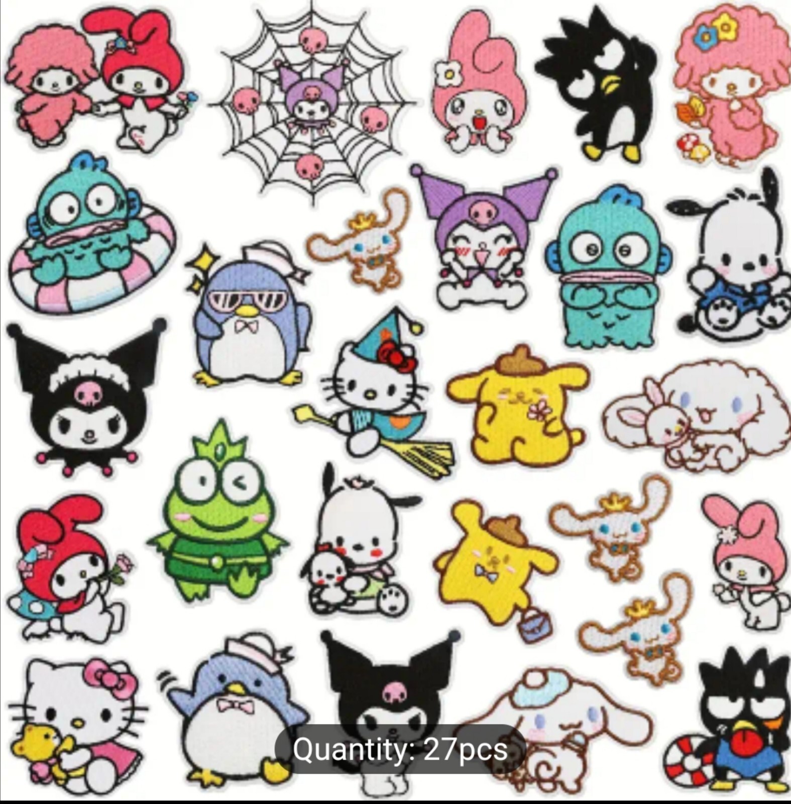 Assorted Sanrio Hello Kitty (Unofficial) 2nd Set Embroidered Iron-On Patches