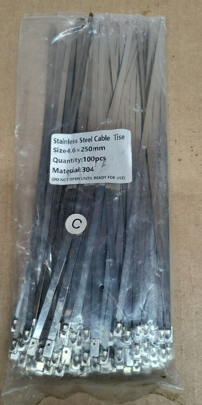 Aprox 100 304 Stainless Steel Cable Ties
