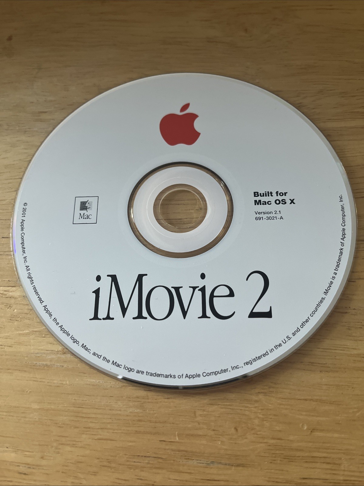 iMovie2 for OS X (CD only) Version 2.1 691-3021-A