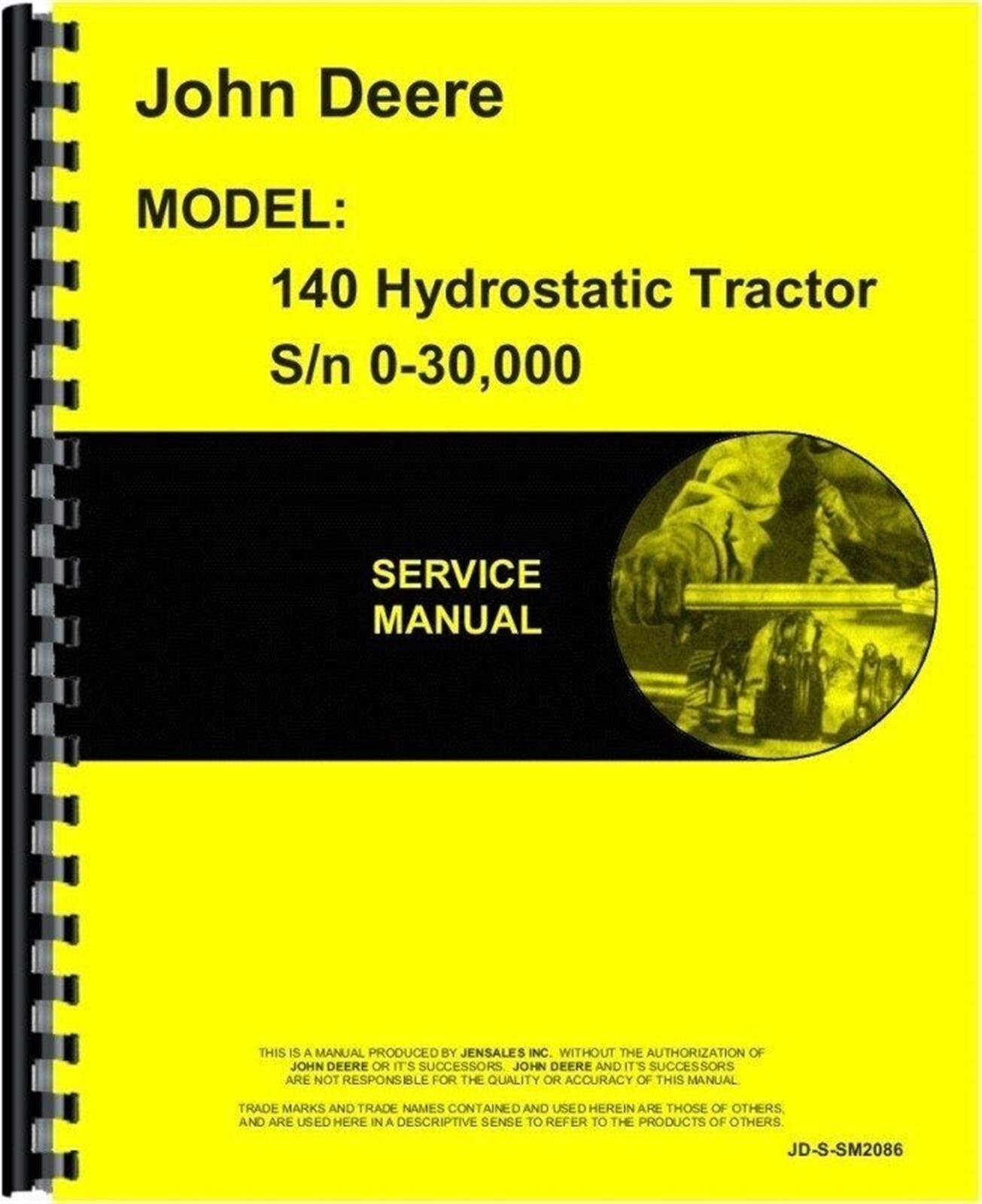 John Deere 140 Lawn & Garden Tractor Service Repair Shop Manual sm2086