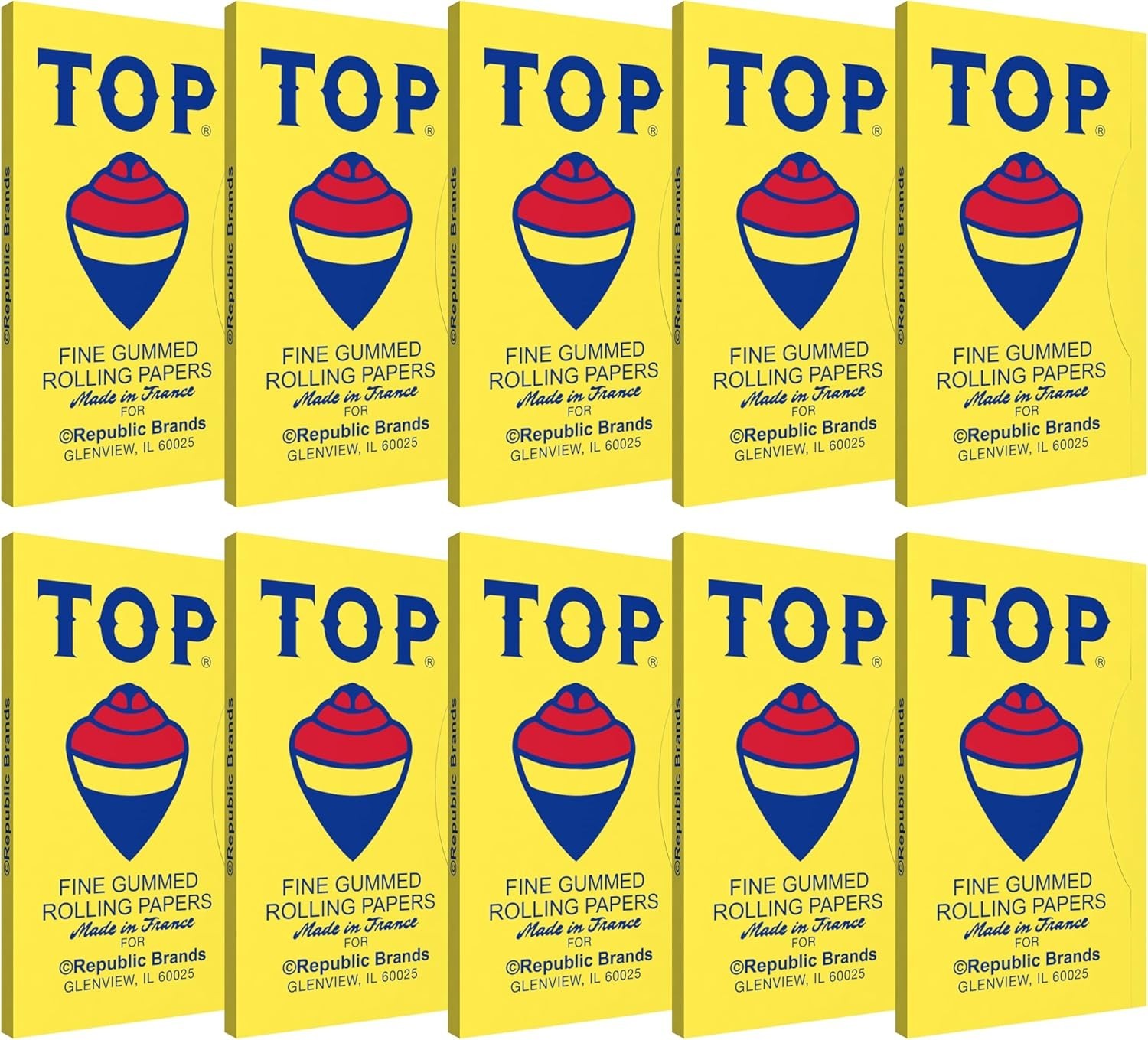 Top Rolling Papers Fine Gummed Cigarette Papers (24 Booklets)