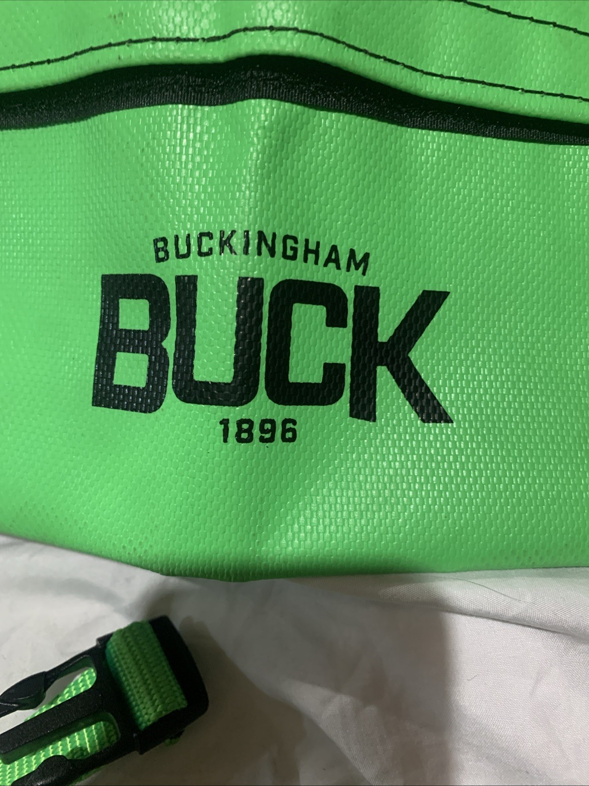 Buckingham Buck Satchel Bag Ladder Straps Green