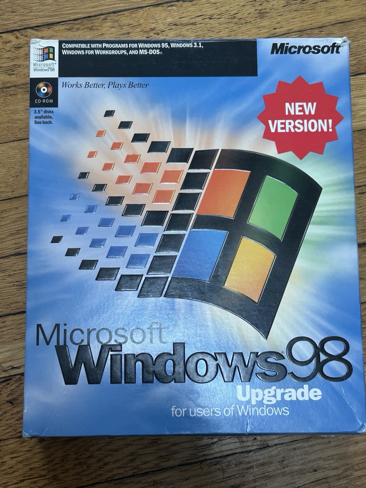 Microsoft Windows 98 Upgrade Big Box Plus Extras READ