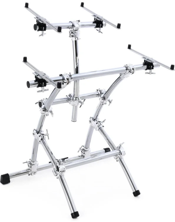 Gibraltar GKS-DBKT88 Double Key Tree Large 2-Tier Keyboard Stand - Chrome