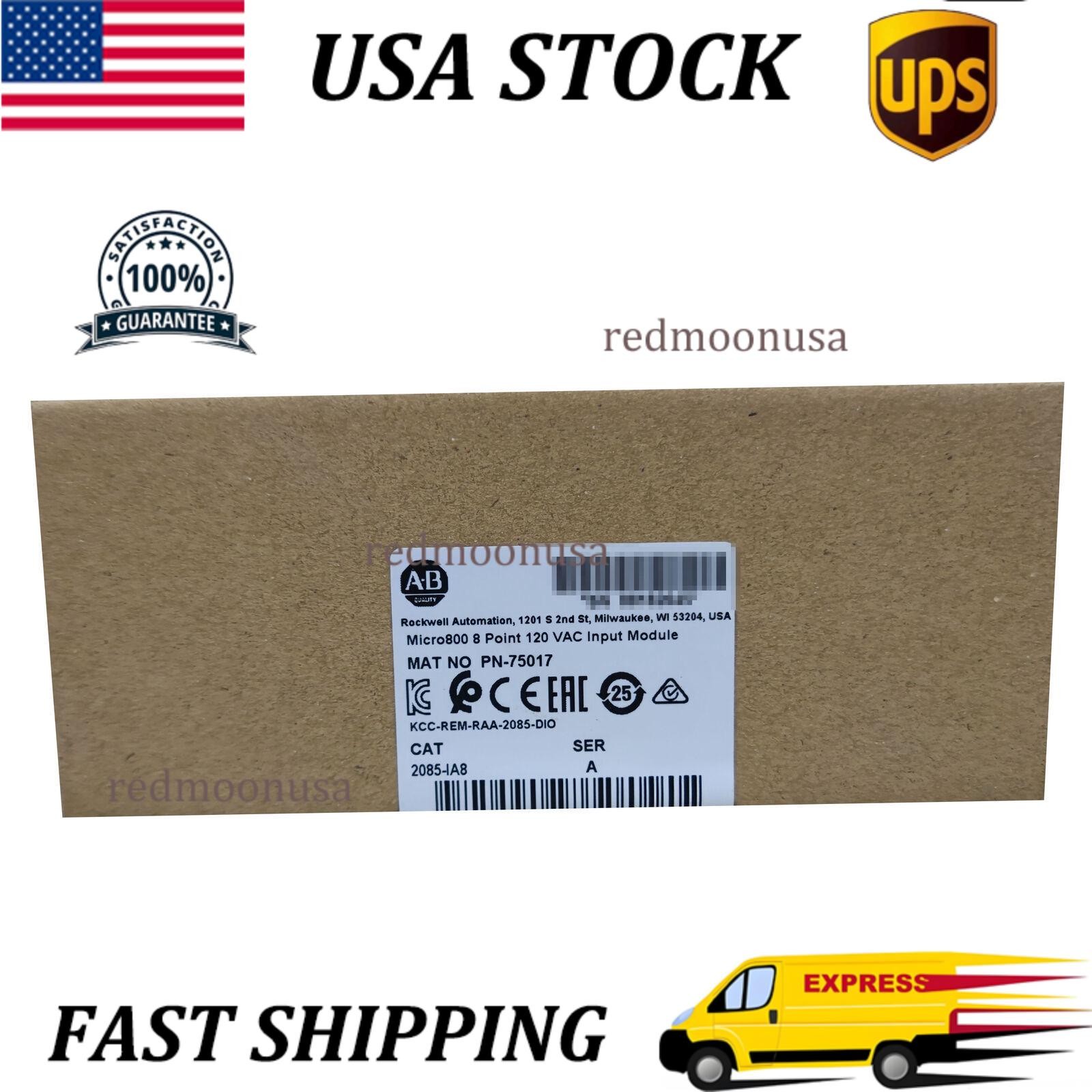 New Factory Sealed AB Allen-Bradley 2085-IA8 120 VAC Input Module 2085IA8
