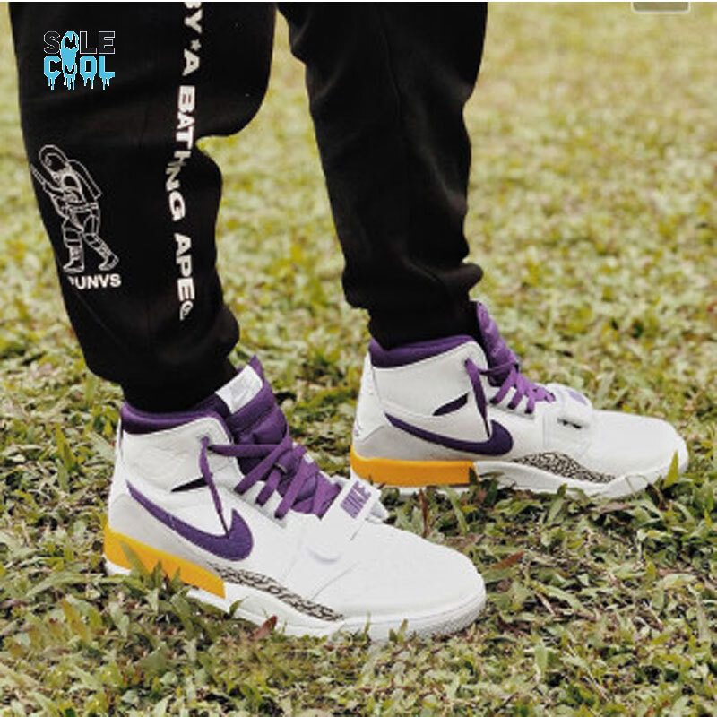 Nike Air Jordan Legacy 312 Lakers Sneakers Mens Shoes AV3922-157