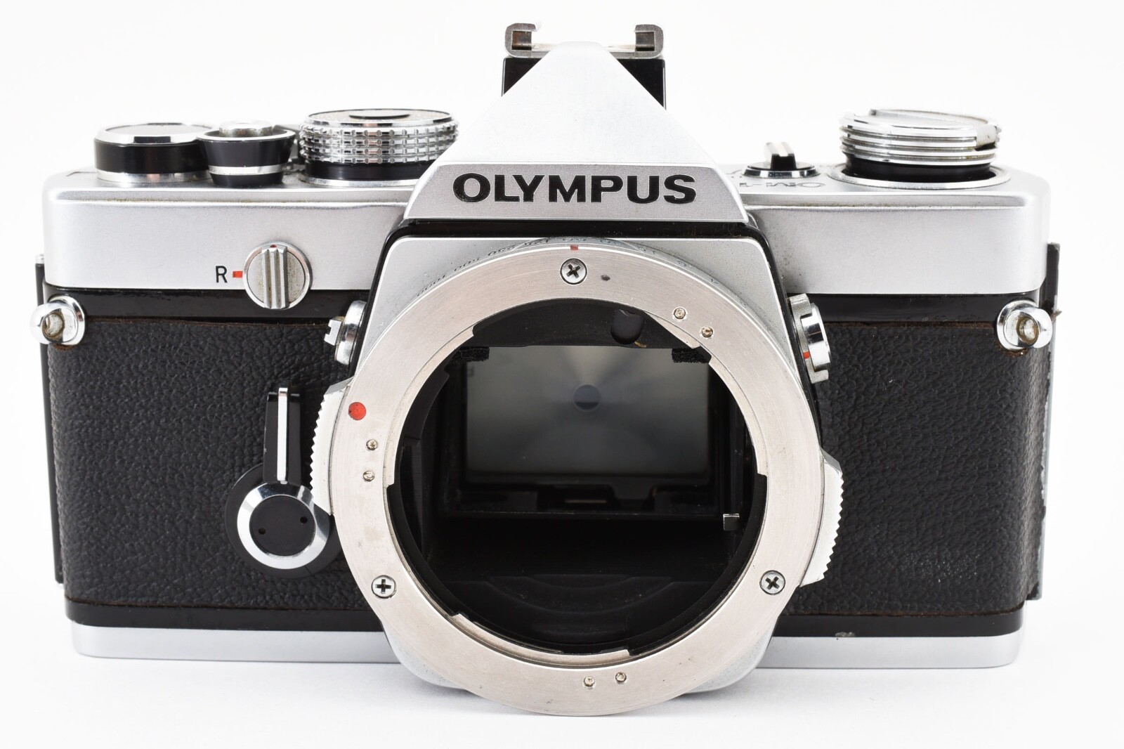 NEAR MINT Olympus OM-1 OM 1 Silver SLR 35mm Film Camera Body From JAPAN