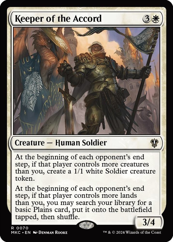 1x Keeper of the Accord - Commander: Murders at Karlov Manor - NM  -  MTG