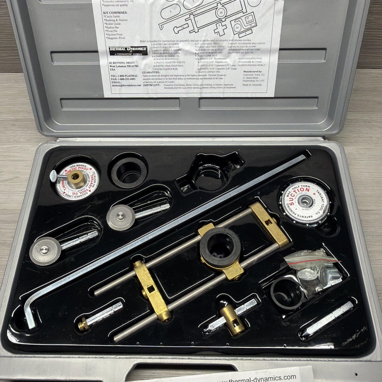 Thermal Dynamics 7-8910 SureLok Hand Cutting Guide Kit For Plasma Cutter, READ
