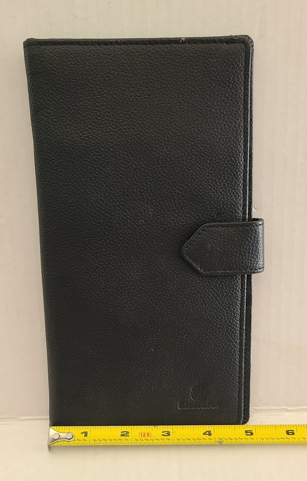 Totes- Necktie Luggage Case- Bi-Fold- Black- Faux Leather- 14.5 x 5