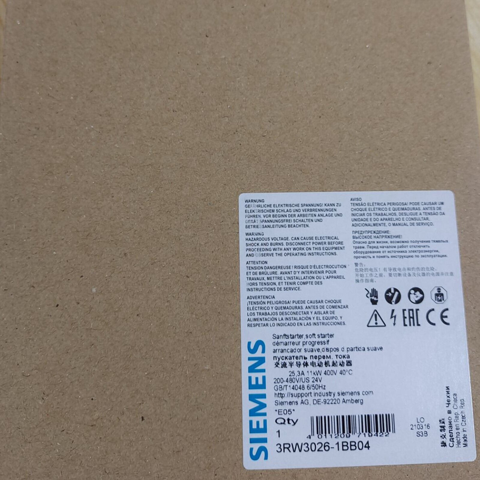 NEW SIEMENS 3RW3026-1BB04 Soft Starter