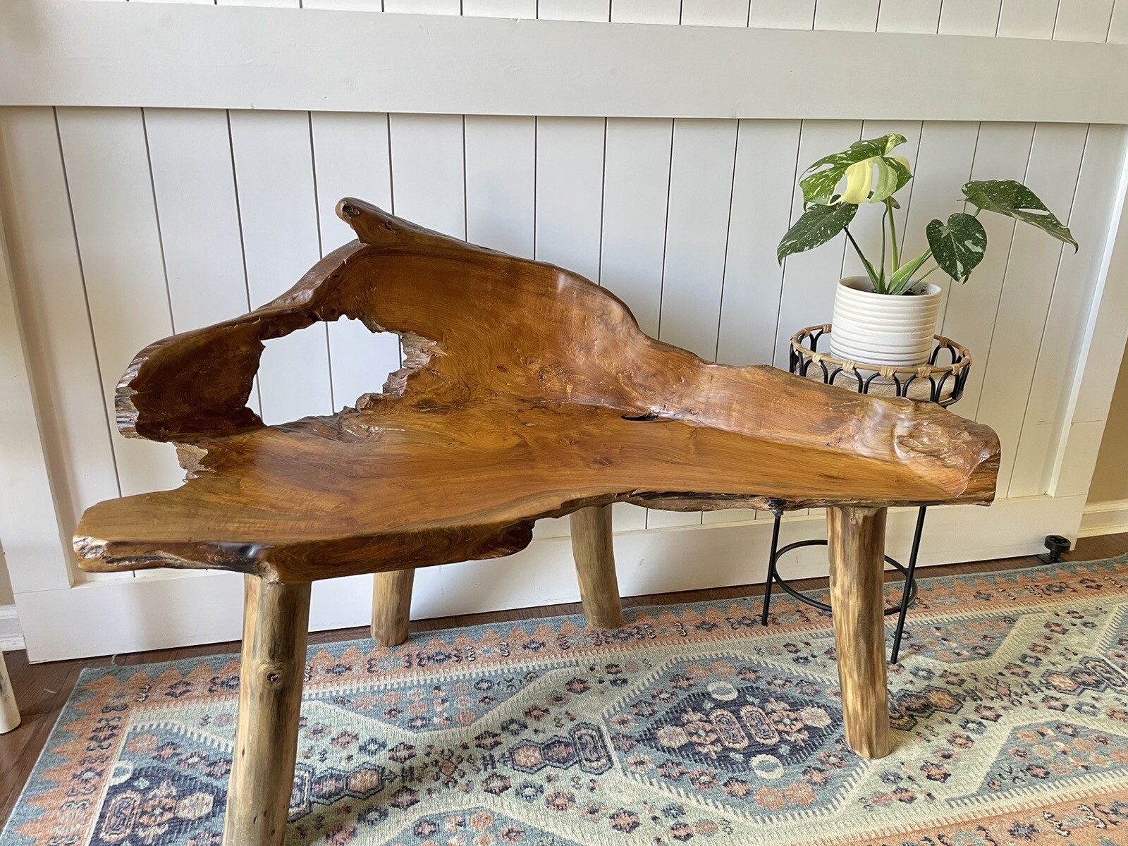 Teak Root Bench