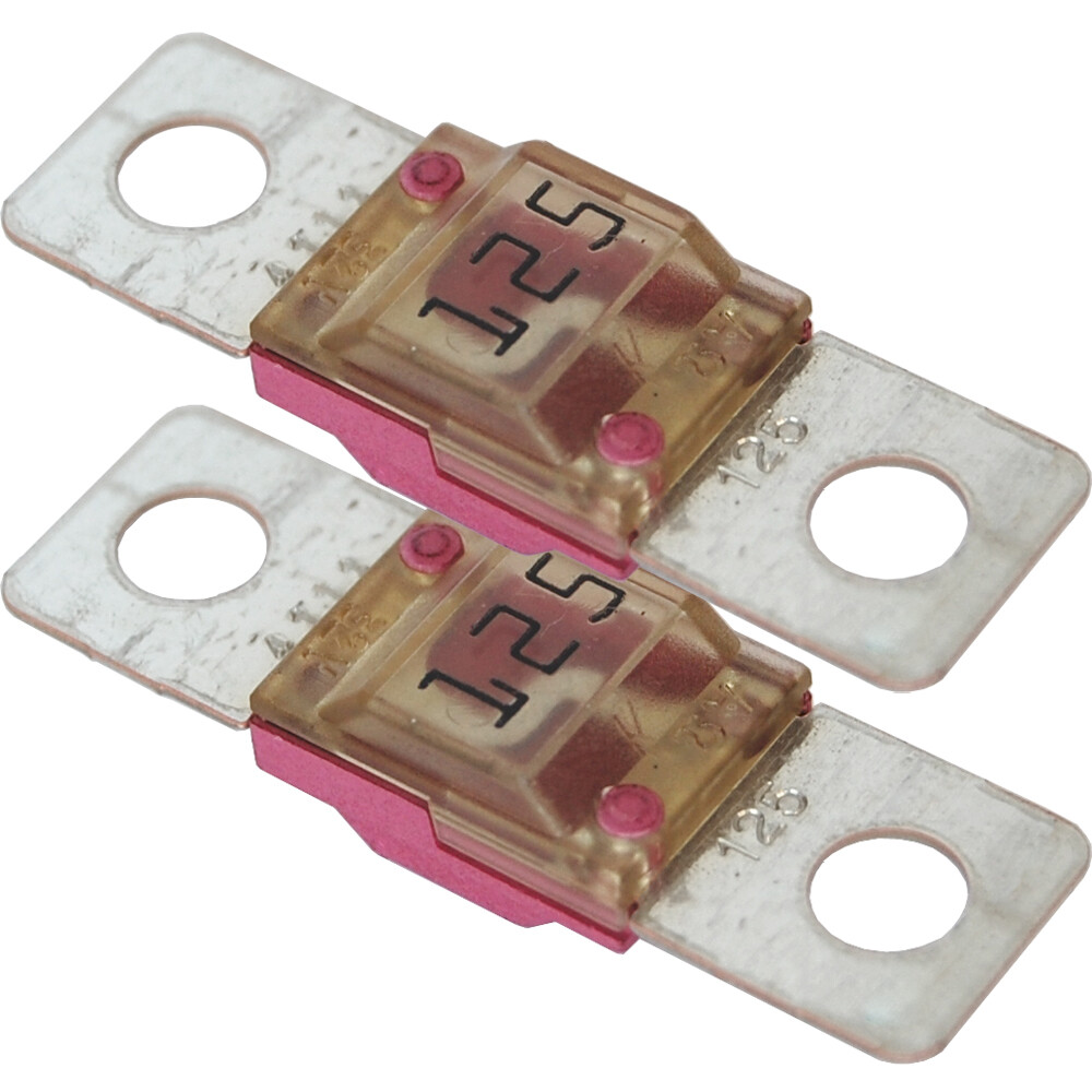 Blue Sea 125A MIDI/AMI Fuse 125 Amp Marine Grade Tinned Copper 2-PACK PAIR 5257