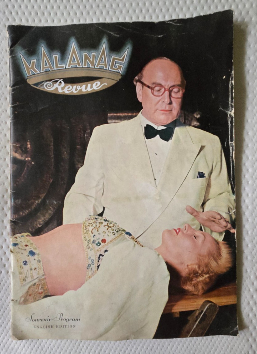 1950-1953 KALANAG Review Souvenir Program German Magician + Gloria ~ English Ed.