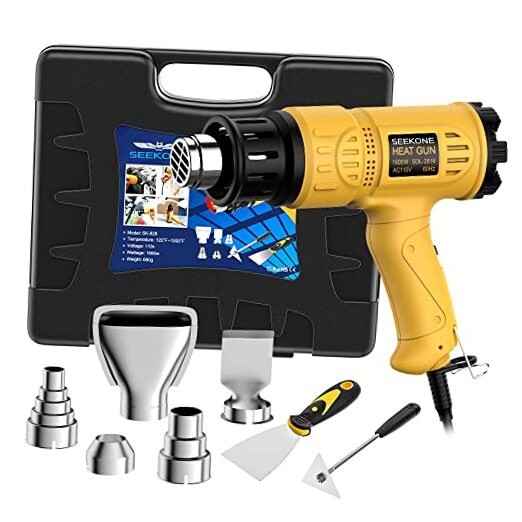 Heat Gun 1800W Heavy Duty Hot Air Gun Kit With Carry Case Variable