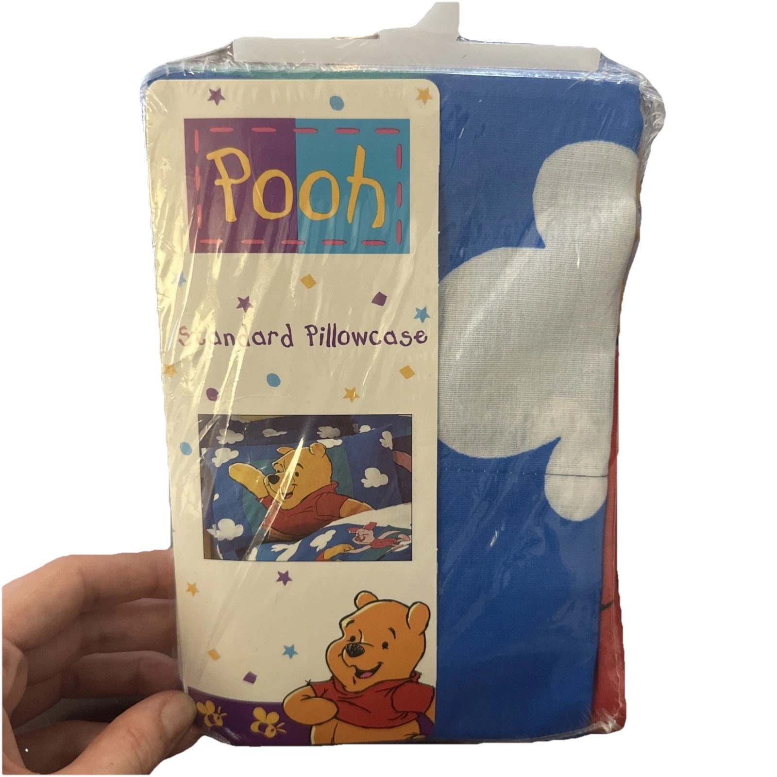 VINTAGE DISNEY Winnie the Pooh & Piglet Standard Pillowcase Double Sided (1)