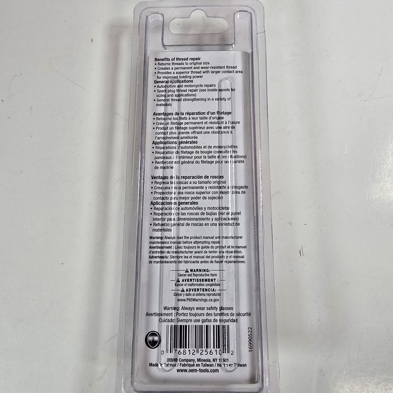 OEM Tools 25610 Thread Repair System UNC 1/2-13 Insert Kit New