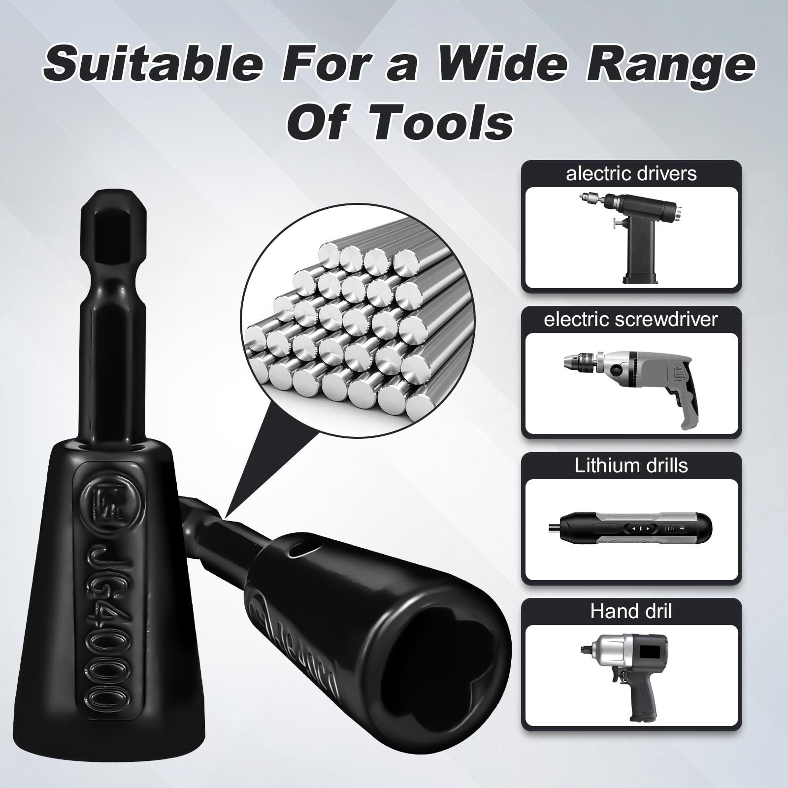 4 Pcs Multifunctional Wire Twister Tool for Drill, Lightweight Wire Nut Twister