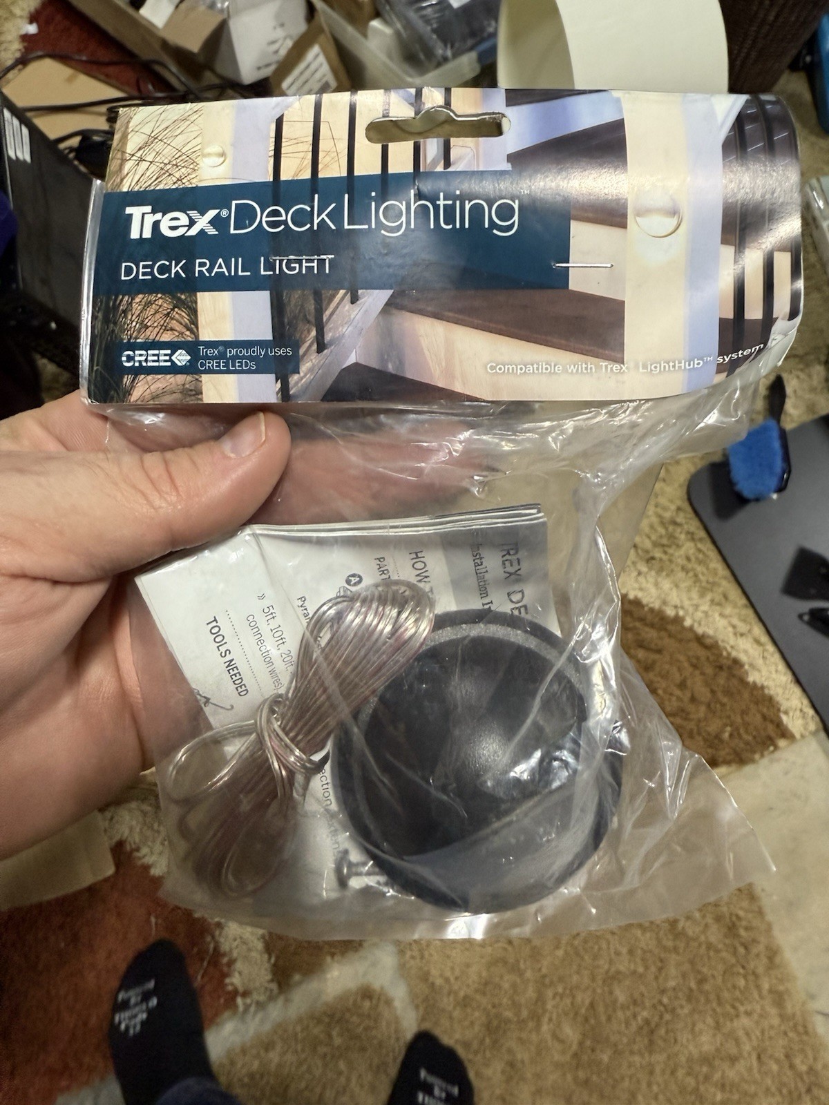 Trex Deck Rail Light Black Outdoor Lighting LED Low Voltage Landscape Lighting