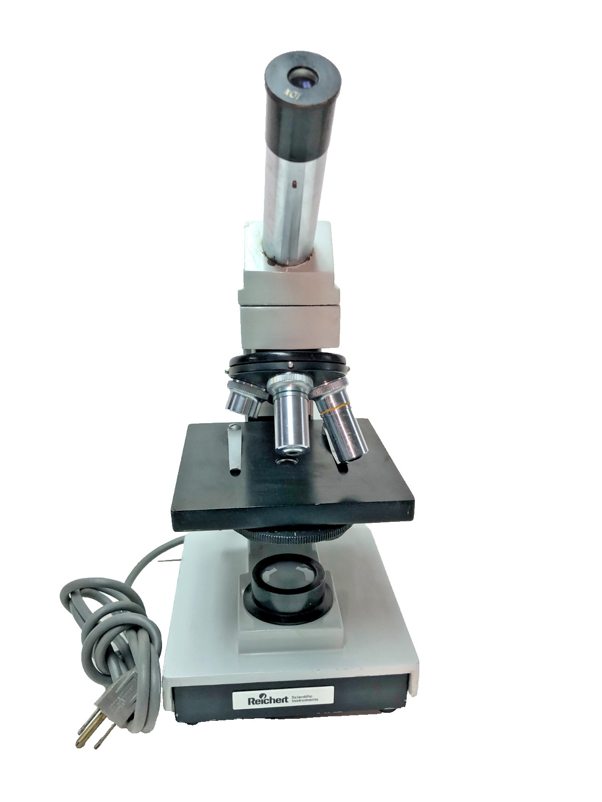Reichert Biological Microscope with 3 Objectives (4x 10x 40x), Free Shipping!