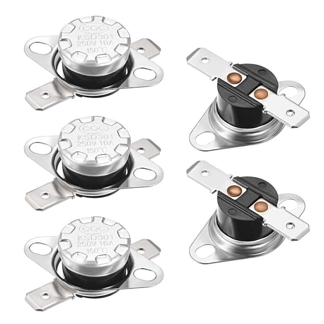 Temperature Control Switch Thermostat 150°C 10A N.C Normally Closed 5pcs