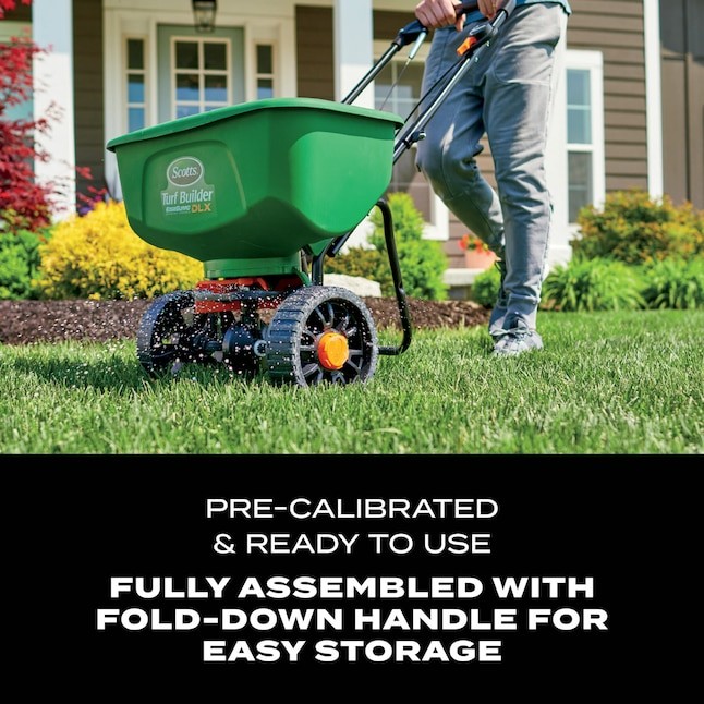 Scotts Turf Builder EdgeGuard DLX Broadcast Spreader 46-lb Capacity Compatible