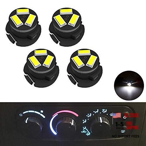 SMD AC Climate Heater Control LED Light Bulbs Kit Replacement for Dodge White