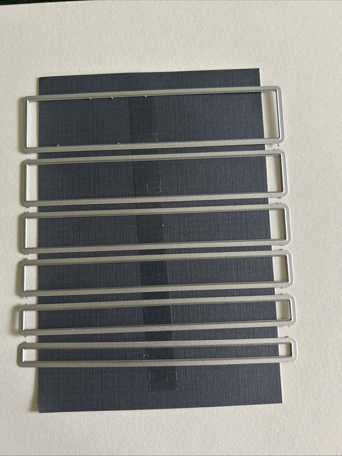 Metal Dies Set Of 6 Borders Rectangle 5” Long